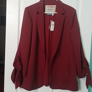 Anthropology Blazer- maroon